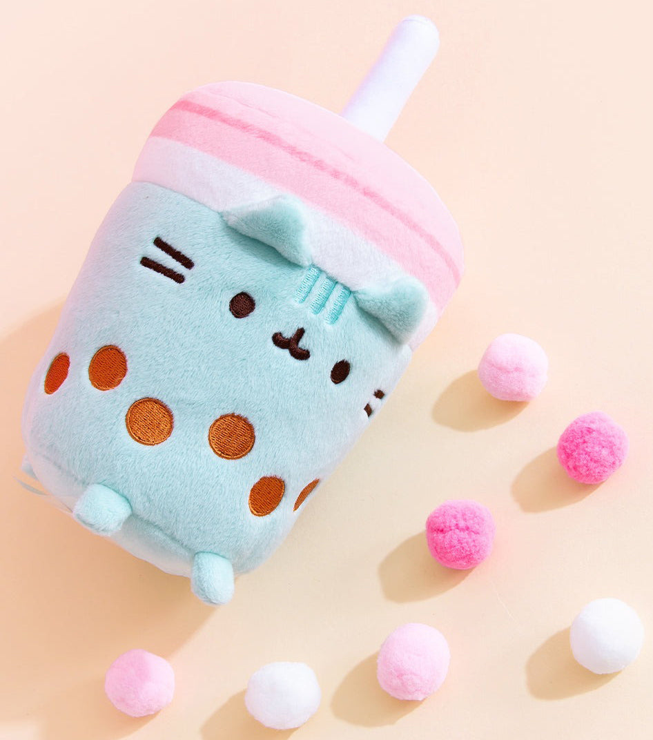 Pusheen Sips Boba Tea - Small (20cm)
