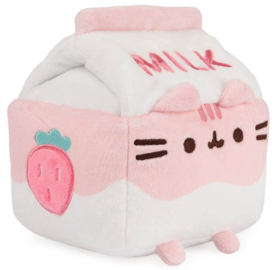 Pusheen Sips Strawberry Milk (13cm)