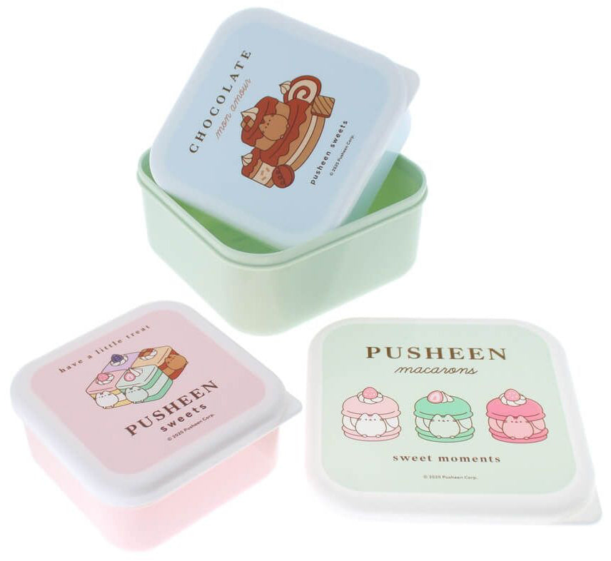 Pusheen Sweets Storage Pots - Set of 3
