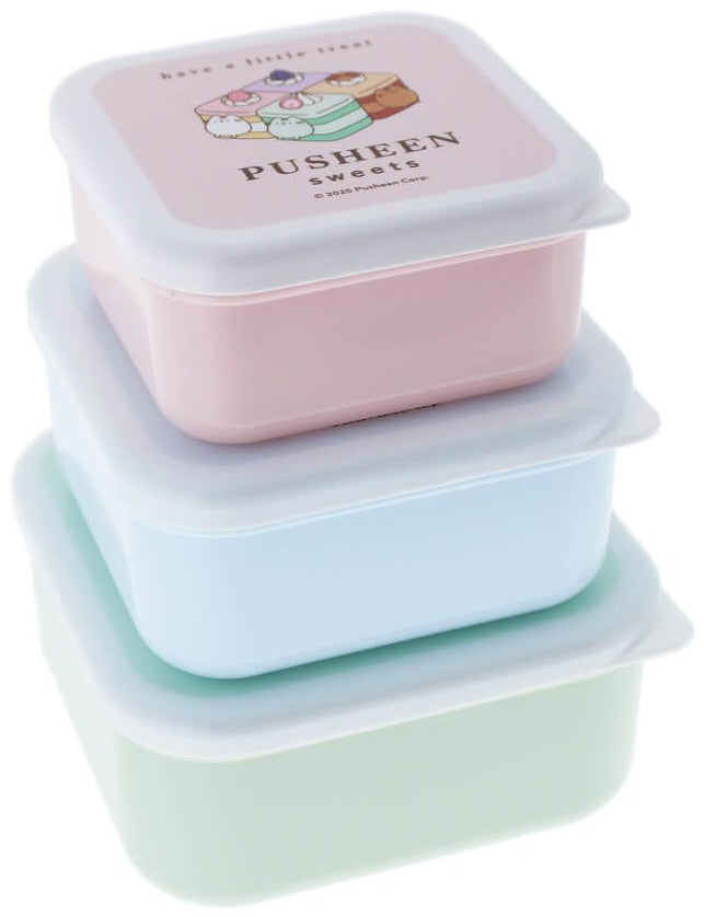 Pusheen Sweets Storage Pots - Set of 3