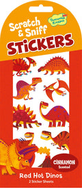 Red Hot Dinos Cinnamon Scratch & Sniff Stickers