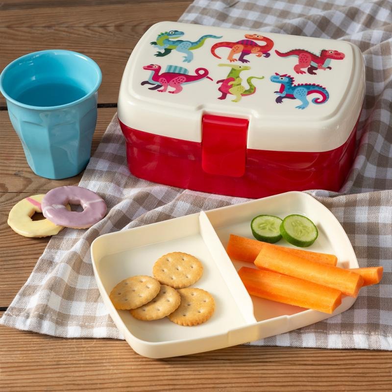 Rex London Baby Dinos Lunch Box with Tray
