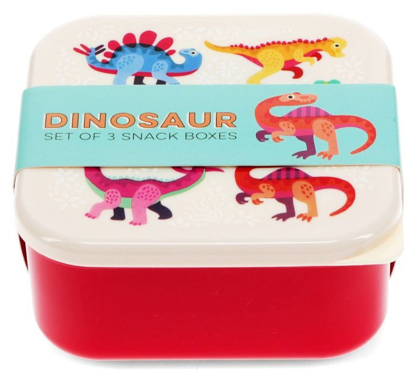 Rex London Baby Dinos Set of 3 Snack Boxes