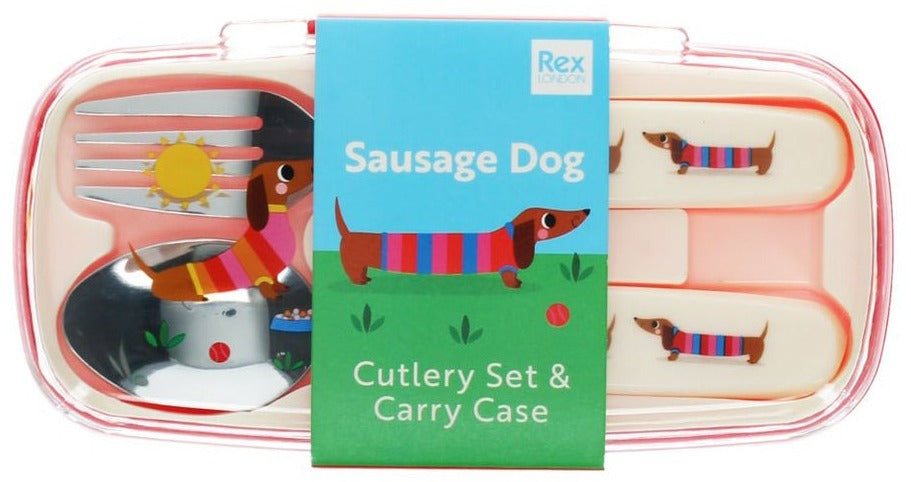Rex London Sausage Dog Child Cutlery Set