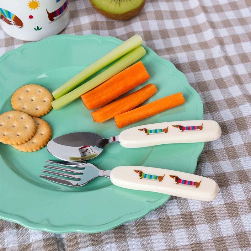 Rex London Sausage Dog Child Cutlery Set