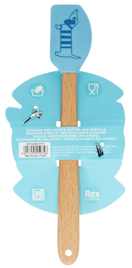 Rex London Cookie Cutter & Mini Spatula Set - Sausage Dog