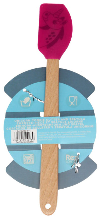 Rex London Cookie Cutter & Mini Spatula Set - Unicorn