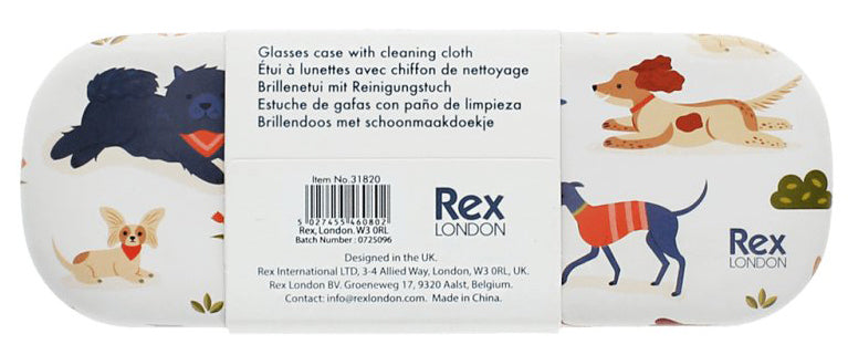 Rex London Dog Park Glasses Case (15cm)
