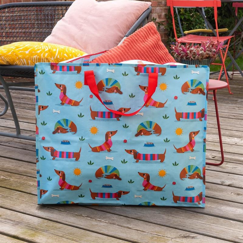 Rex London Sunny Sausage Dog Jumbo Storage Bag - Blue