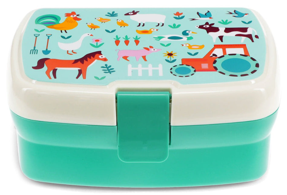 Rex London Farmyard Lunch Box with Tray