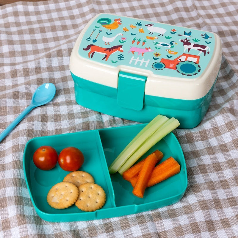 Rex London Farmyard Lunch Box with Tray