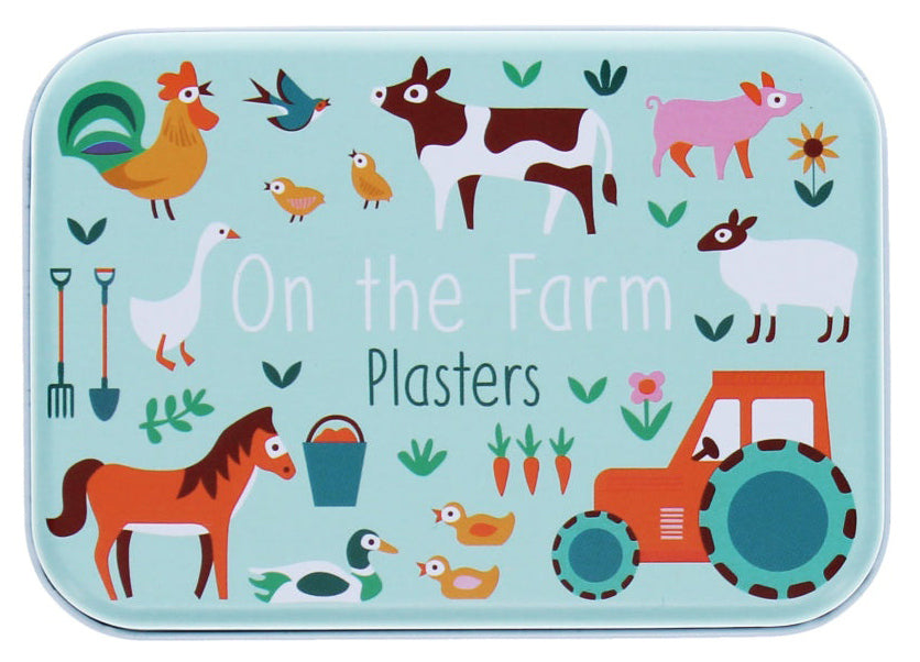 Rex London Children's Plasters in a Tin - Farmyard