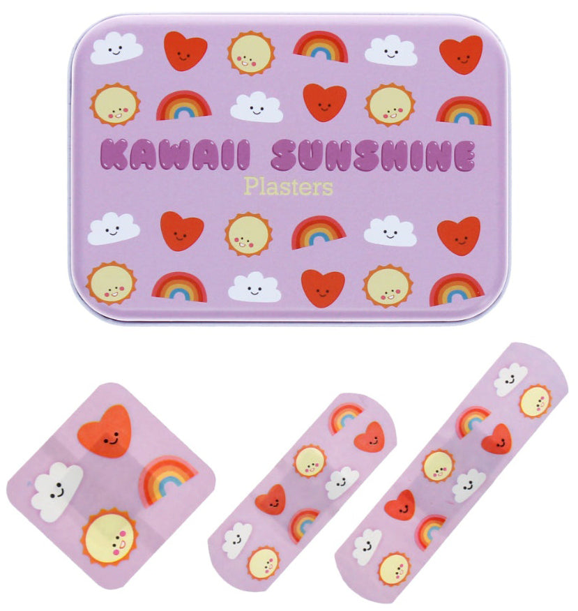 Rex London Children's Plasters in a Tin - Kawaii Sunshine