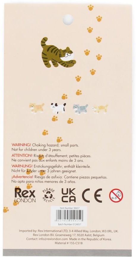 Rex London 3D Puffy Stickers - Cats