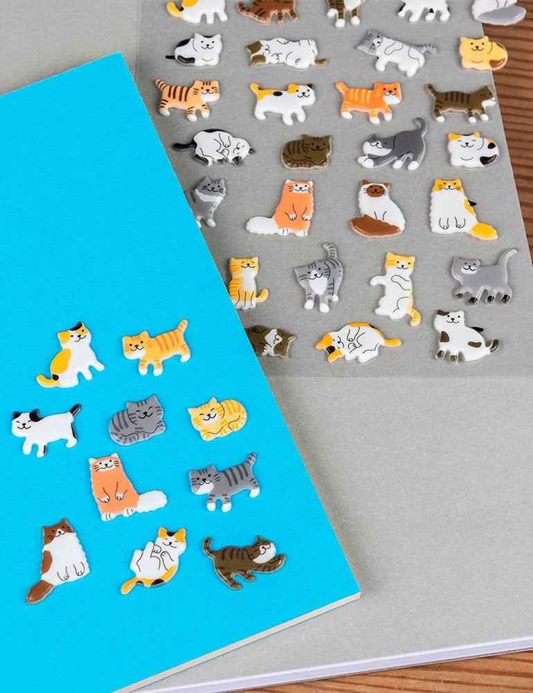 Rex London 3D Puffy Stickers - Cats