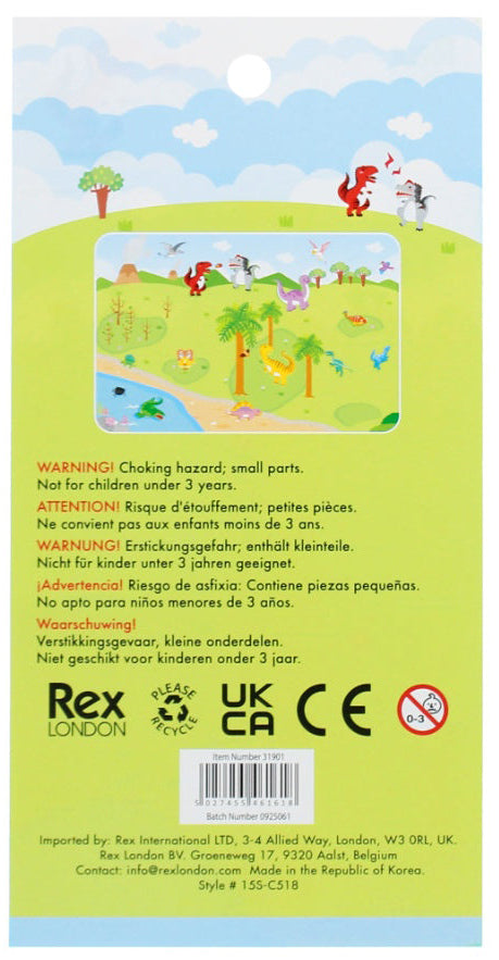 Rex London 3D Puffy Stickers - Dinosaurs