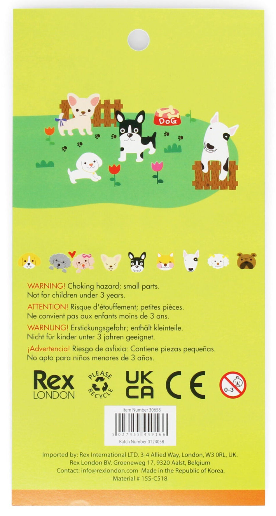 Rex London 3D Puffy Stickers - Dogs