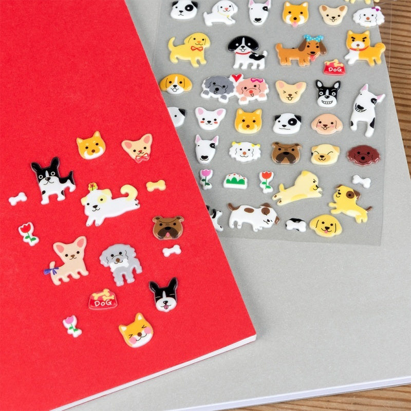 Rex London 3D Puffy Stickers - Dogs