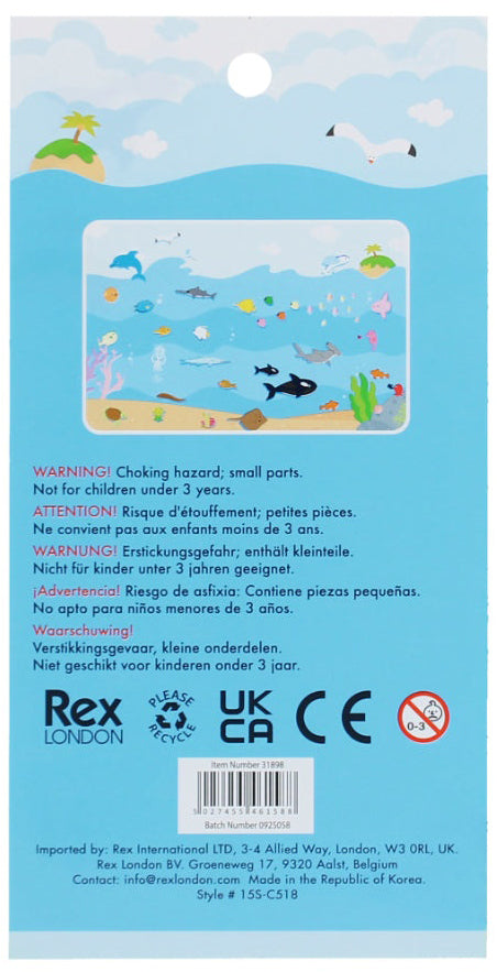 Rex London 3D Puffy Stickers - Sea Creatures