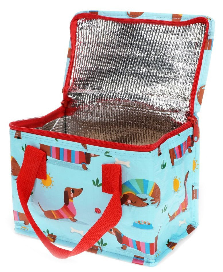 Rex London Sunny Sausage Dog Lunch Bag - Blue