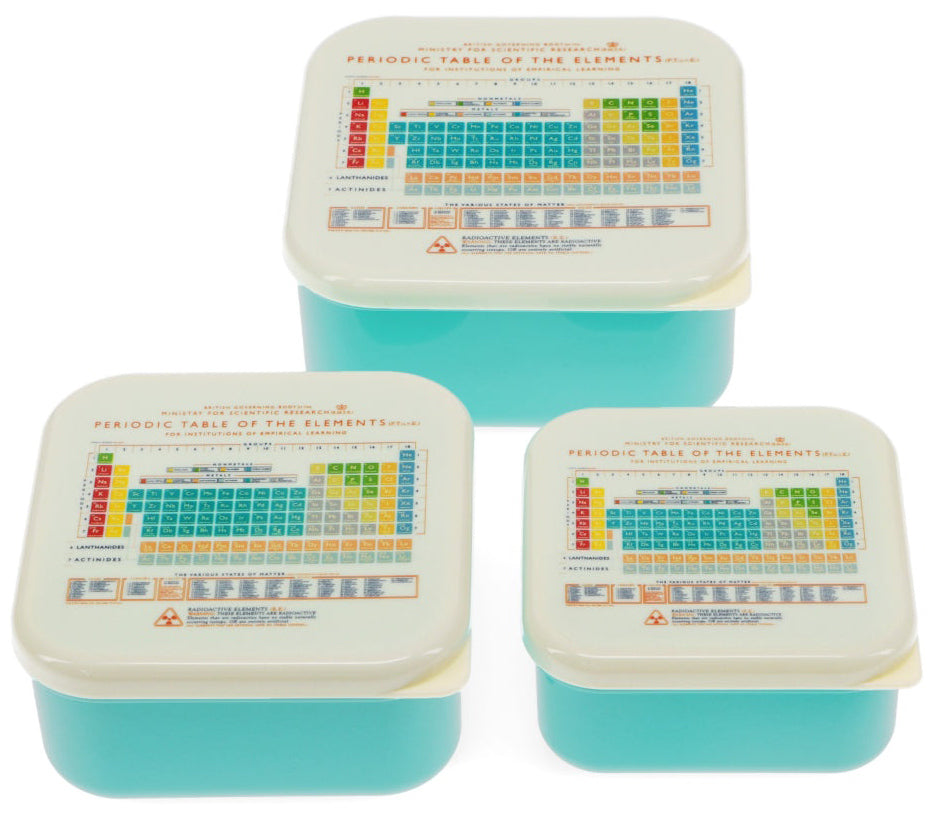 Rex London Periodic Table Set of 3 Snack Boxes