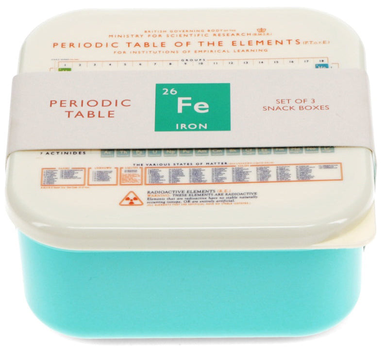 Rex London Periodic Table Set of 3 Snack Boxes