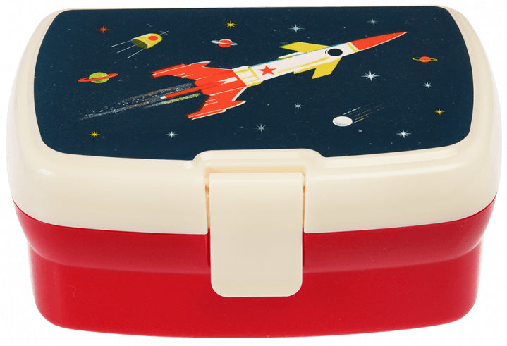Rex London Space Age Rocket Lunch Box with Tray