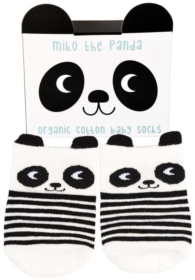 Rex London Organic Cotton Baby Socks - Miko the Panda