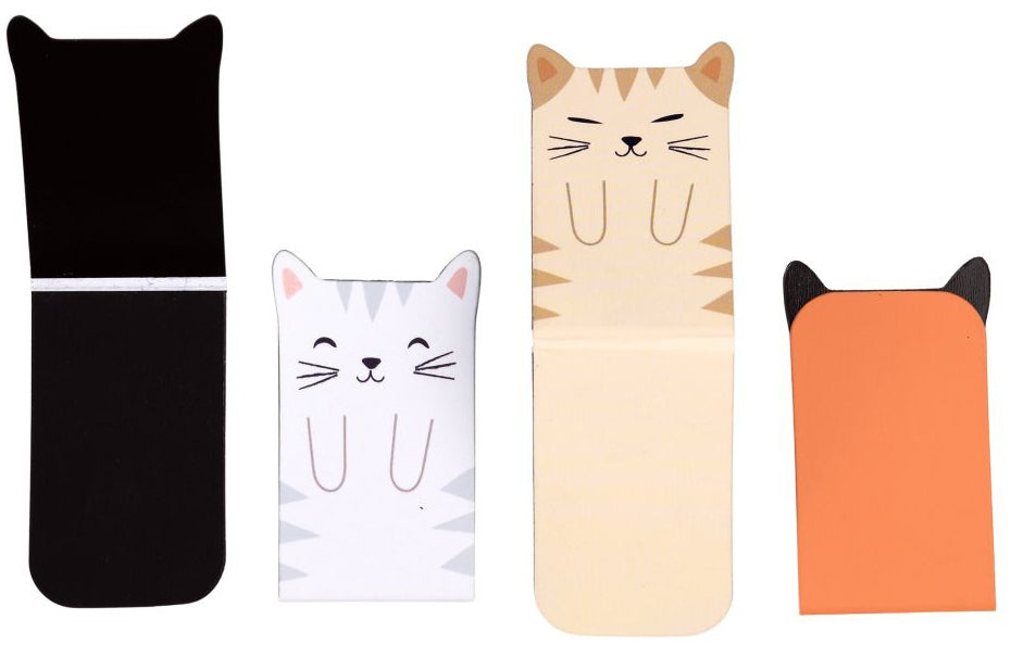 Rex London Set of 4 Magnetic Cat Bookmarks