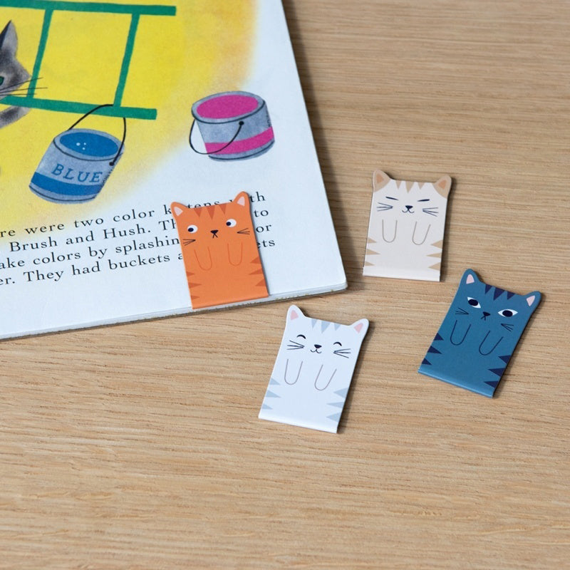 Rex London Set of 4 Magnetic Cat Bookmarks
