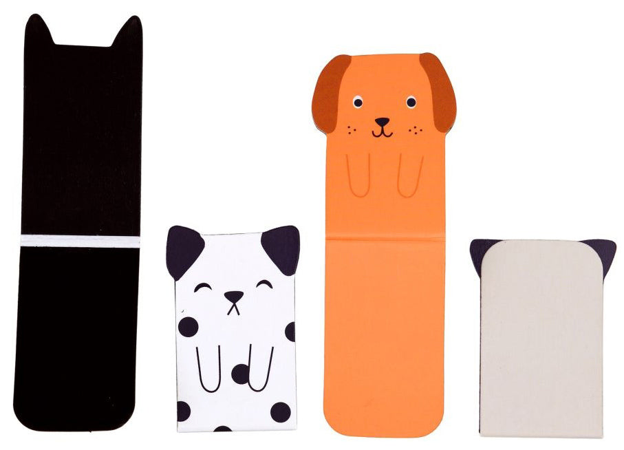 Rex London Set of 4 Magnetic Dog Bookmarks