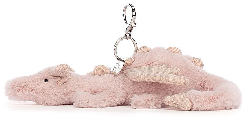 Jellycat Rose Dragon Bag Charm (22cm)