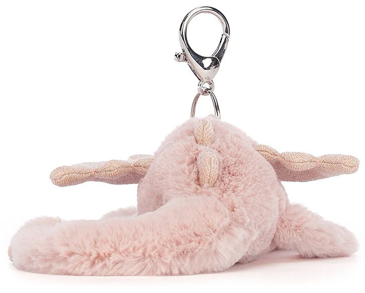 Jellycat Rose Dragon Bag Charm (22cm)