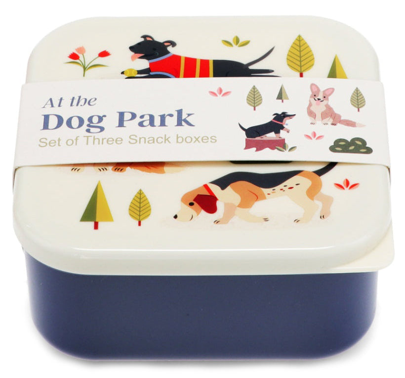 Rex London Dog Park Set of 3 Snack Boxes