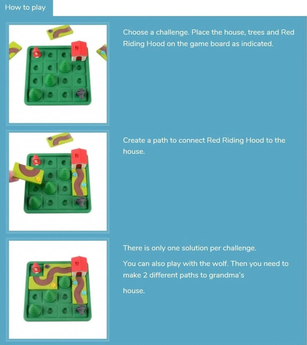 SmartGames Little Red Riding Hood Deluxe Game (4-7yrs)