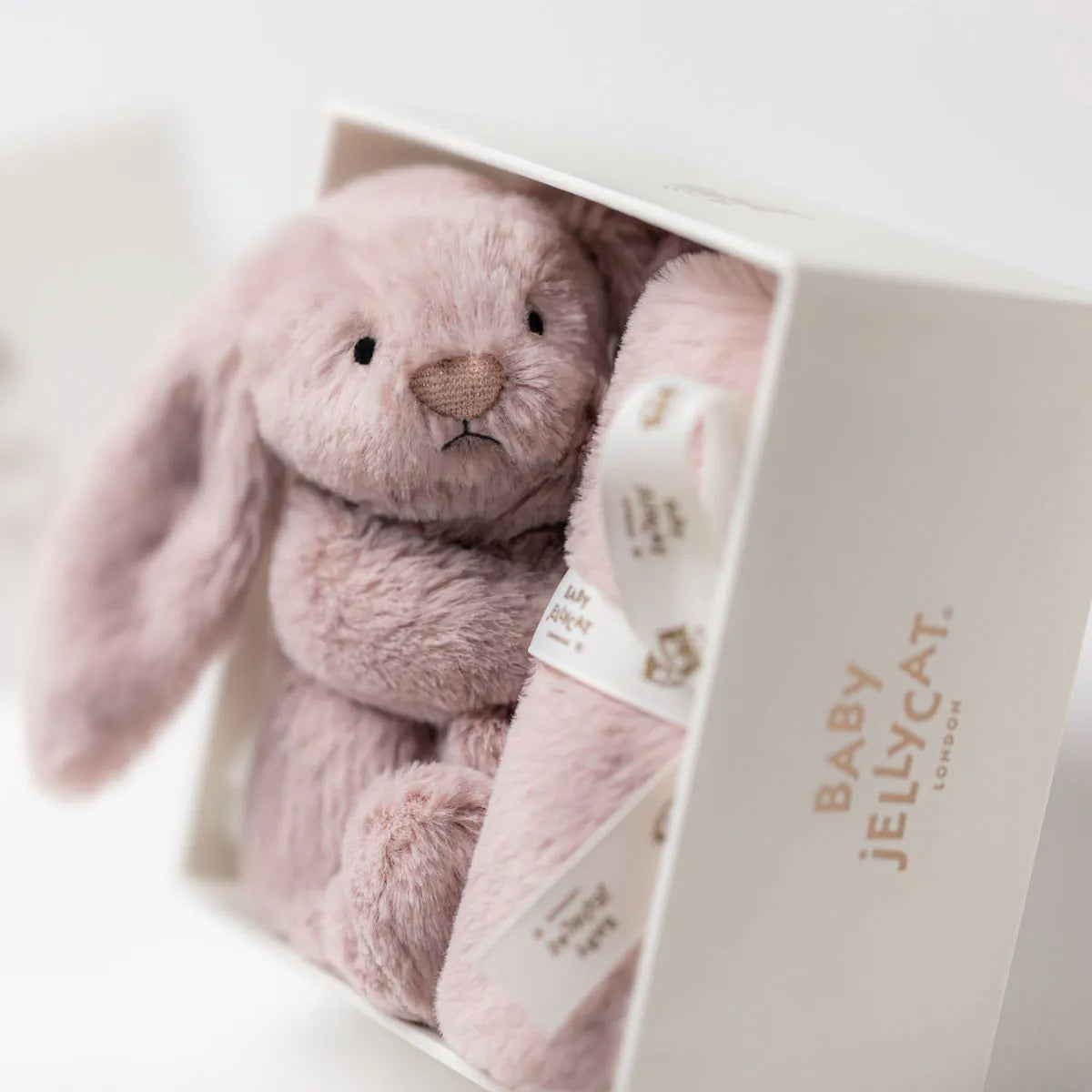 Jellycat Bashful Luxe Rosa Bunny Soother