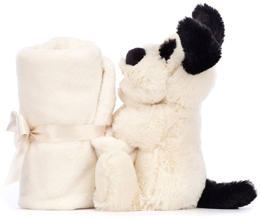 Jellycat Bashful Black & Cream Puppy Soother