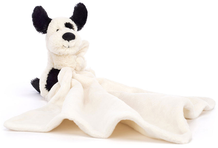 Jellycat Bashful Black & Cream Puppy Soother