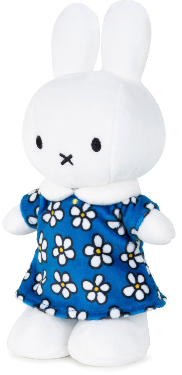 Miffy Plush Standing Flower Dress - Blue (23cm)