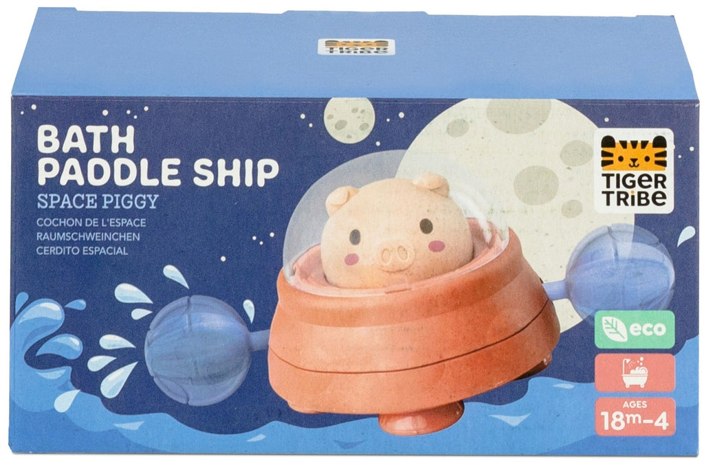 Tiger Tribe ECO Bath Paddle Ship - Space Piggy