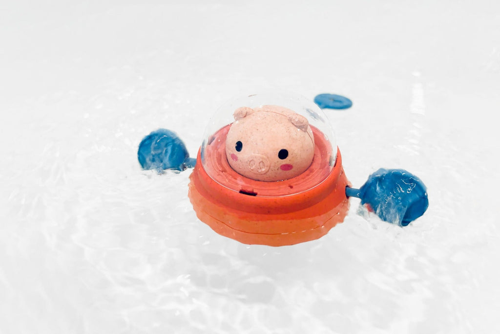 Tiger Tribe ECO Bath Paddle Ship - Space Piggy