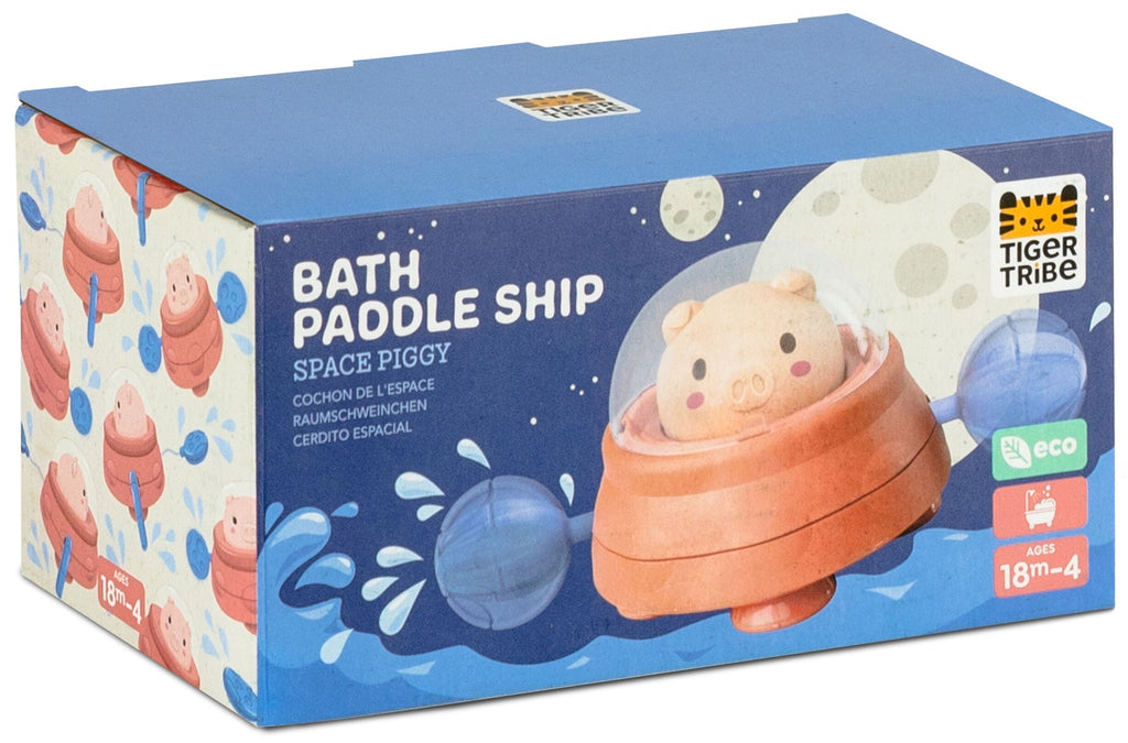 Tiger Tribe ECO Bath Paddle Ship - Space Piggy