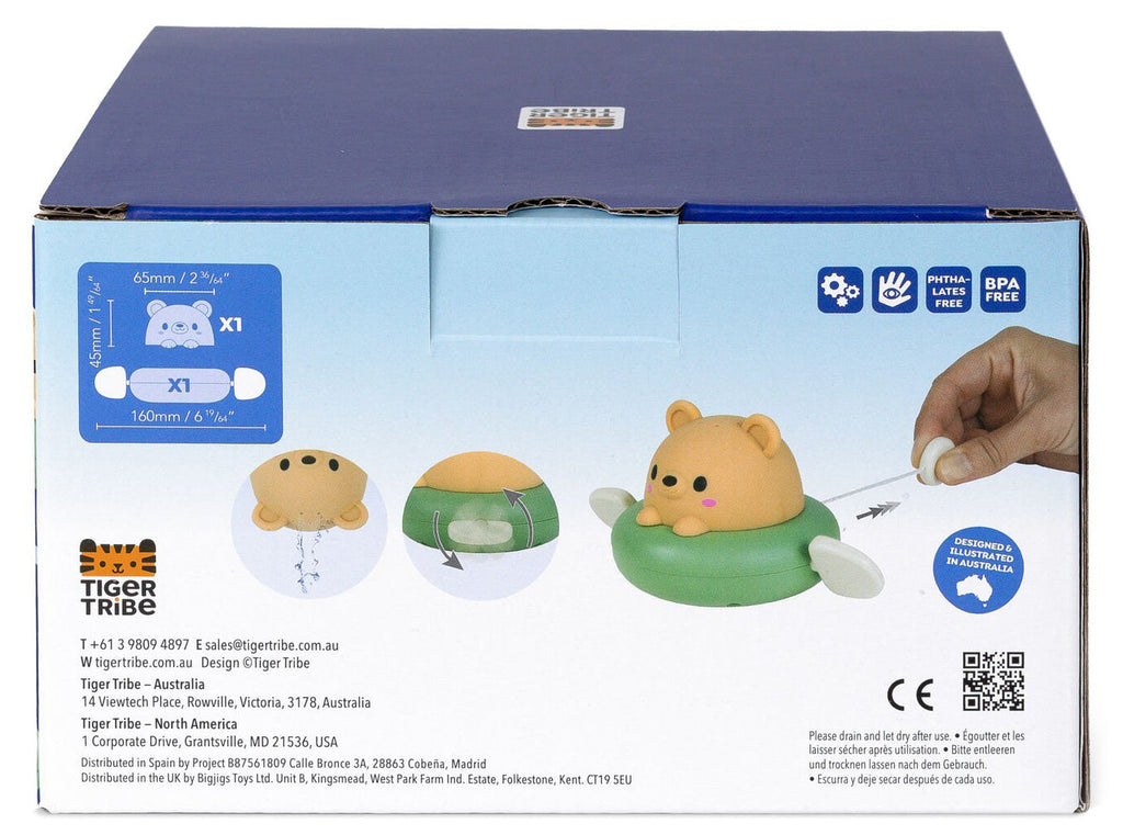 Tiger Tribe Bath Paddle Boat - Bear