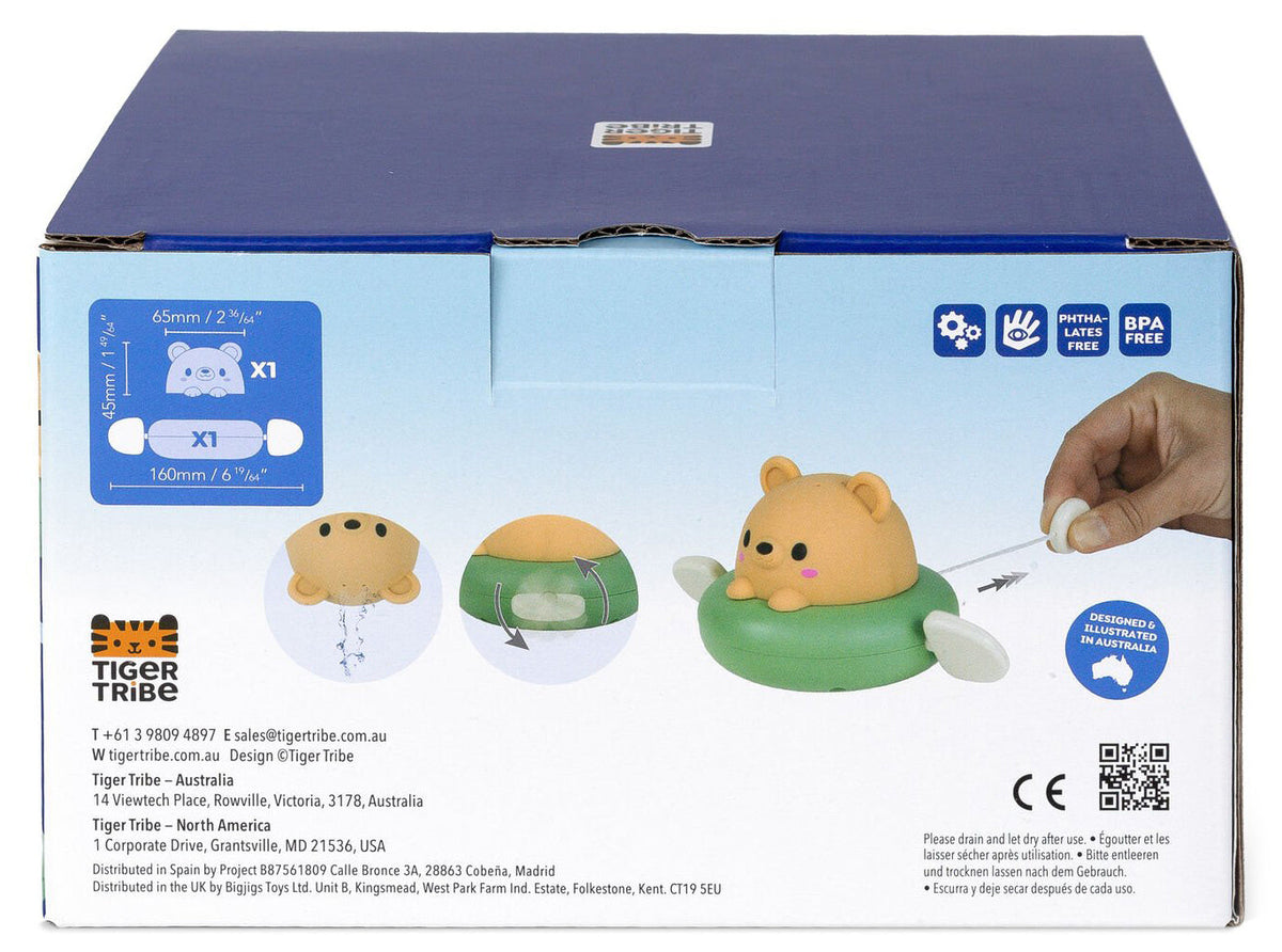 Tiger Tribe Bath Paddle Boat - Bear