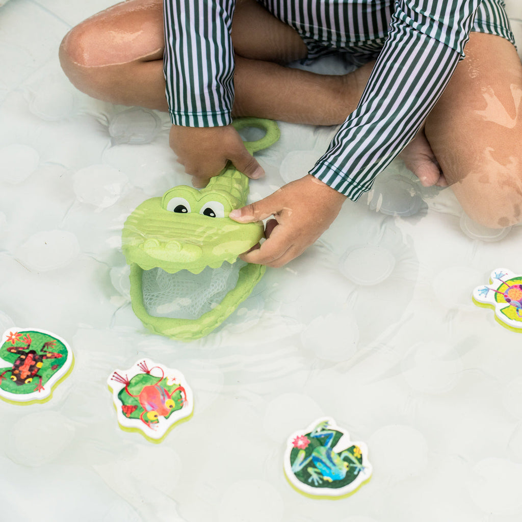 Tiger Tribe ECO Croc Chasey - Catch a Frog Bath Toy