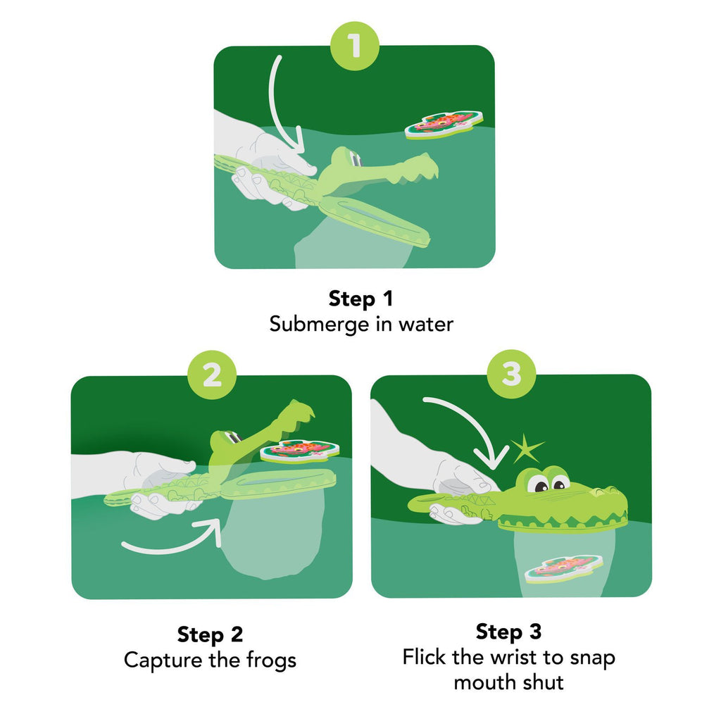 Tiger Tribe ECO Croc Chasey - Catch a Frog Bath Toy