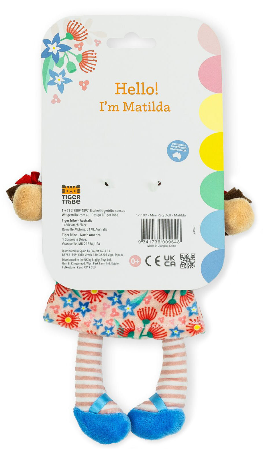Tiger Tribe Mini Rag Doll - Matilda (25cm)