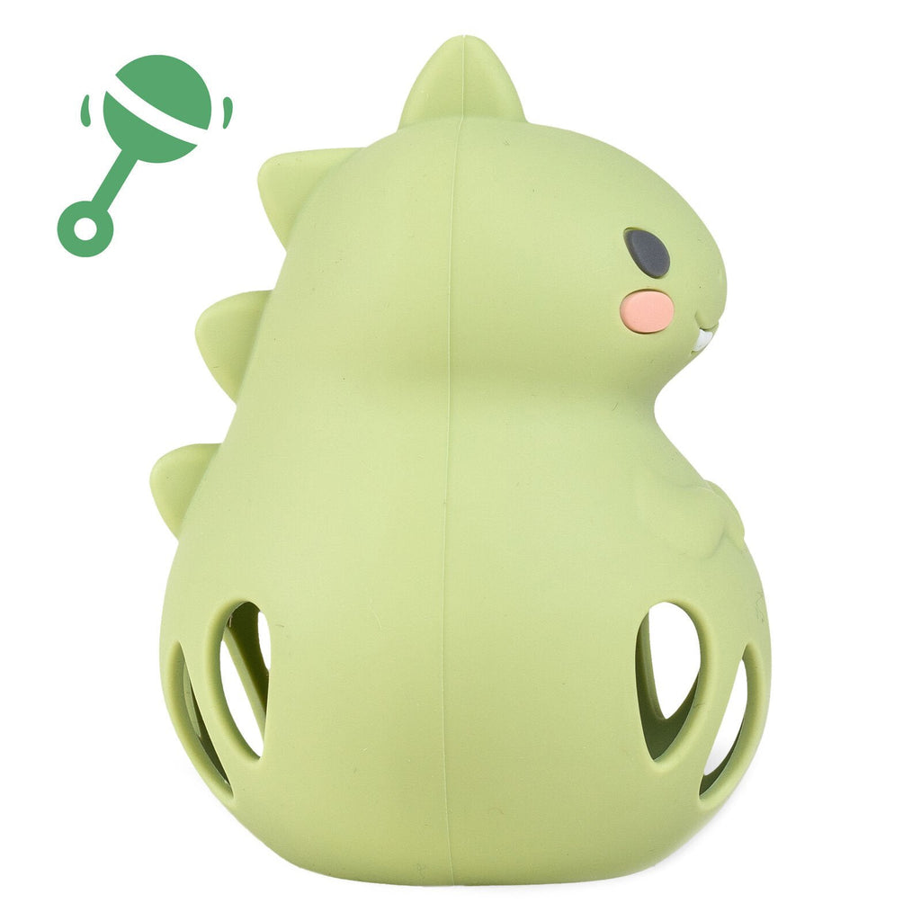 Tiger Tribe Silicone Rattle - Dino