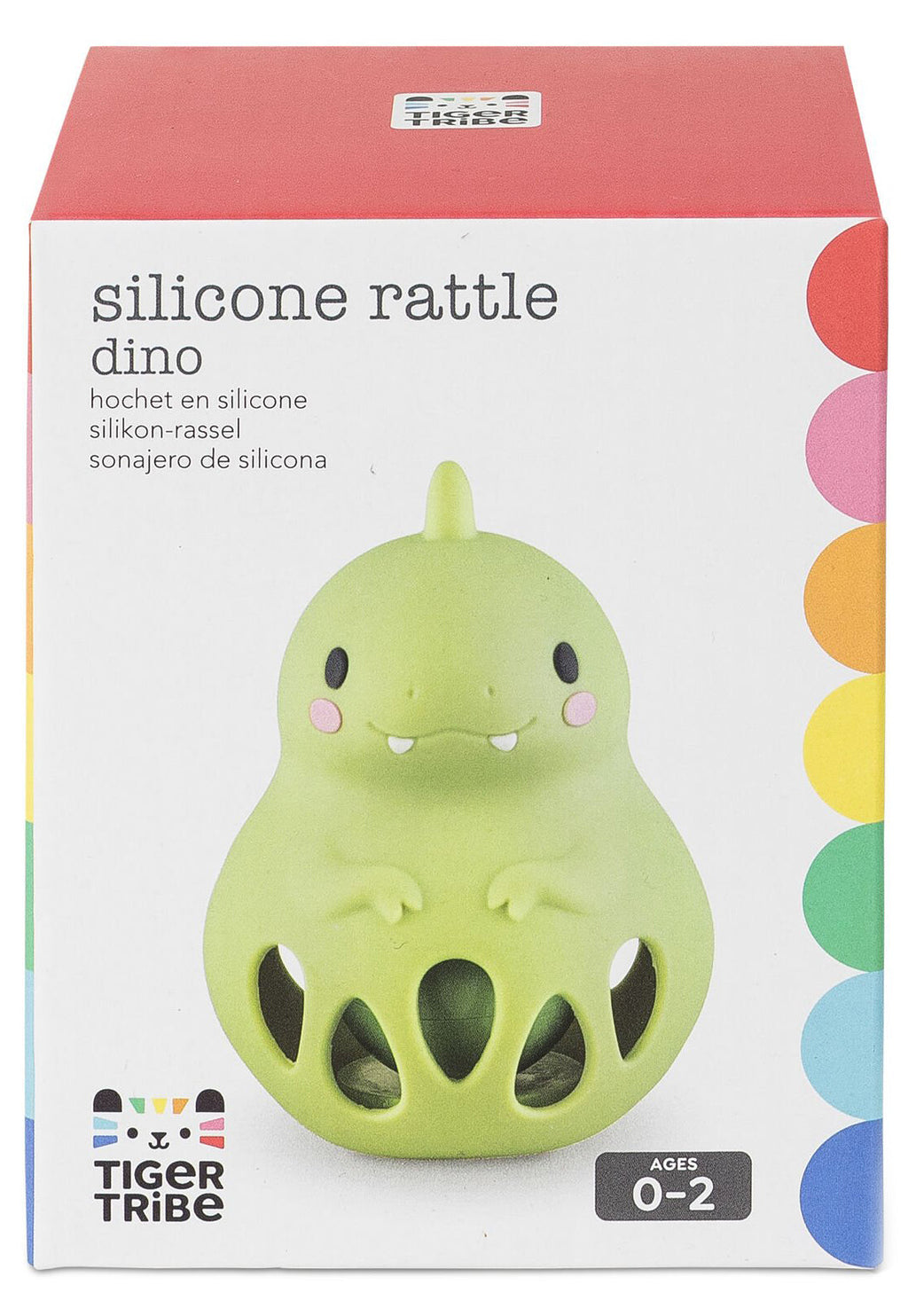Tiger Tribe Silicone Rattle - Dino