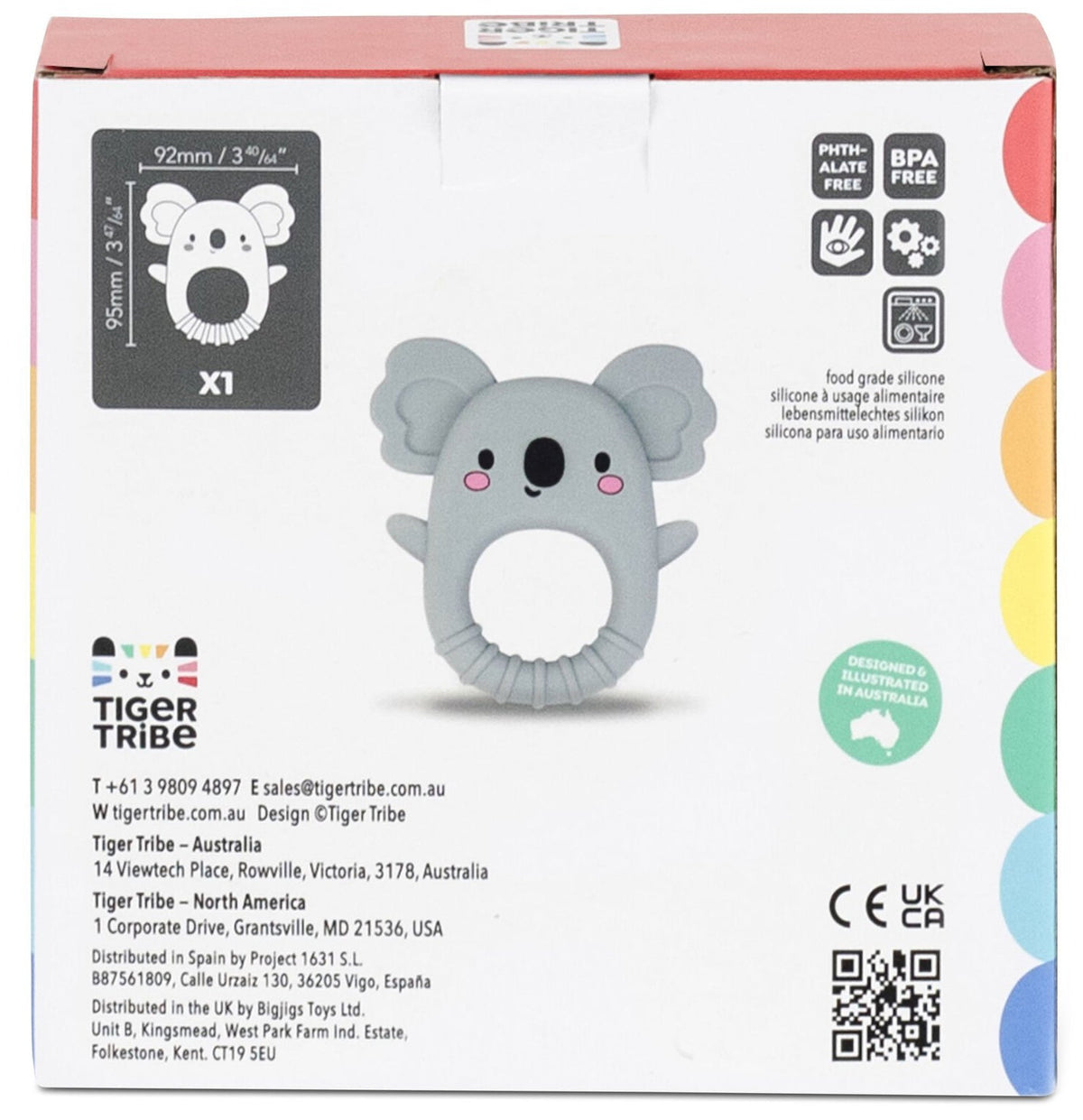 Tiger Tribe Silicone Teether - Koala